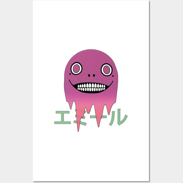 Emil Head Nier (Magenta) Wall Art by chortlzdesigns